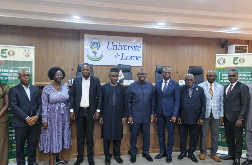 À Lomé, le Président Ricardo Claúdio Monteiro Gonçalves ouvre un Forum d’excellence juridique pour les 50 ans de la CEDEAO