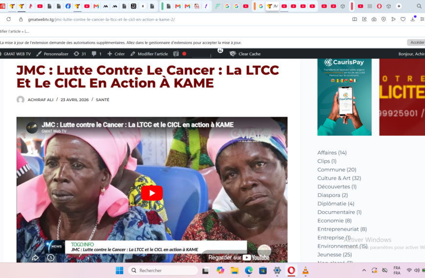 JMC : Lutte contre le Cancer : La LTCC et le CICL en action à KAME