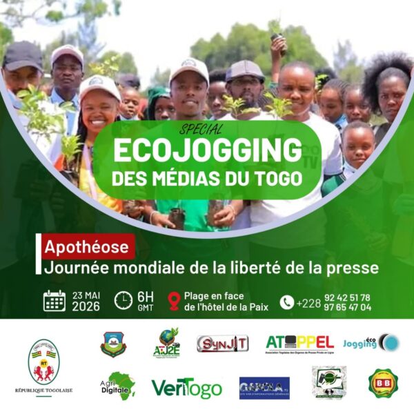 Ecojogging des journalistes togolais pour un environnement sain” ce 23 mai