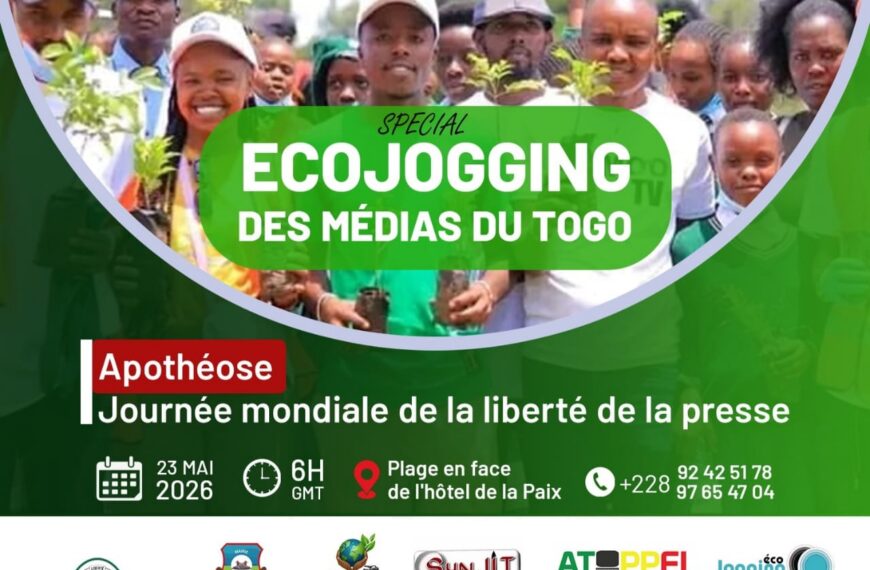 Ecojogging des journalistes togolais pour un environnement sain” ce 23 mai